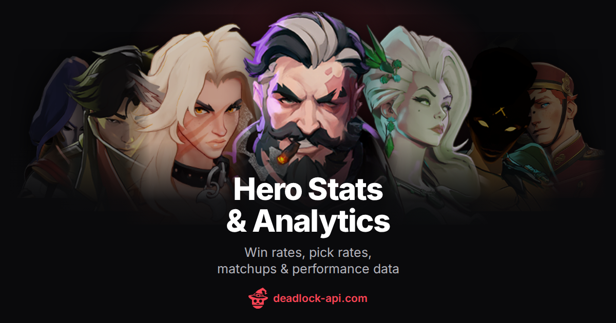 Check List Over Deadlock Hero Win Rate Trends Over Time | Deadlock API